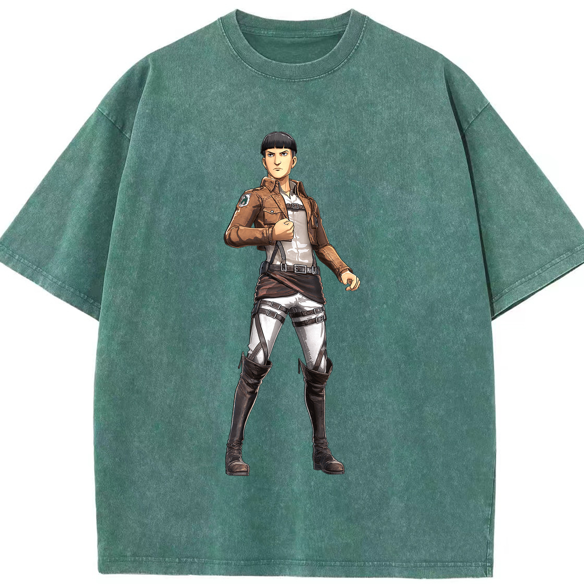 （画像用） 進撃の巨人 Attack on Titan 綿100% ヴィンテージ風 半袖Tシャツ（フロントプリント）